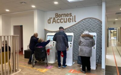 Les bornes d’accueil sont conçues pour être accessibles à tous