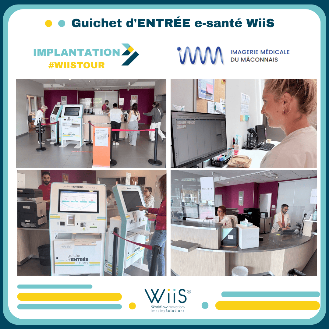 Borne d'accueil patient imagerie médicale WiiS