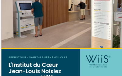 Bornes d’accueil patient à l’Institut du Cœur Noisiez | WiiS